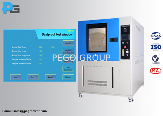 IEC 62196-1 PLC elektrische voertuig IP5X en IP6X zandstof testapparatuur