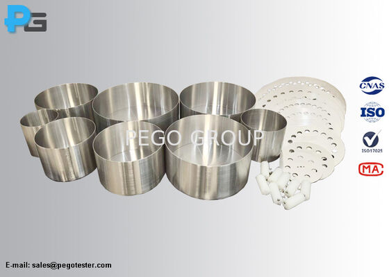 EN 60350-2 Conform Roestvrijstalen Gestandaardiseerd Kookgerei voor Energiemeting met Cilindrisch Ontwerp